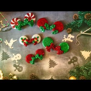 Disney Christmas Hair Clips